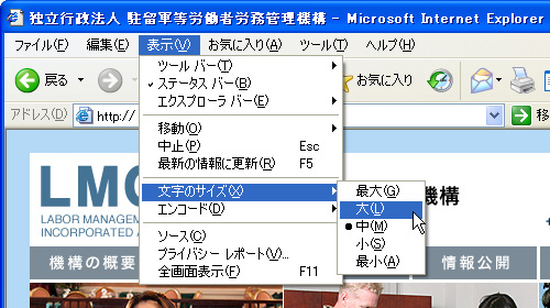 Windows：Internet Explorer の設定 手順2